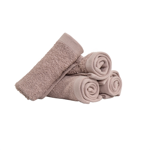Washcloths 4-pack - 100% Soft cotton with high absorbency - 30x30 cm - Pink washcloths from Danish By Borg