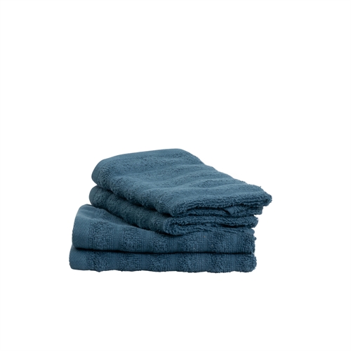 Guest Towels 2 pcs. in 100% combed cotton - Soft blue towels 30x50 cm from Borg Living