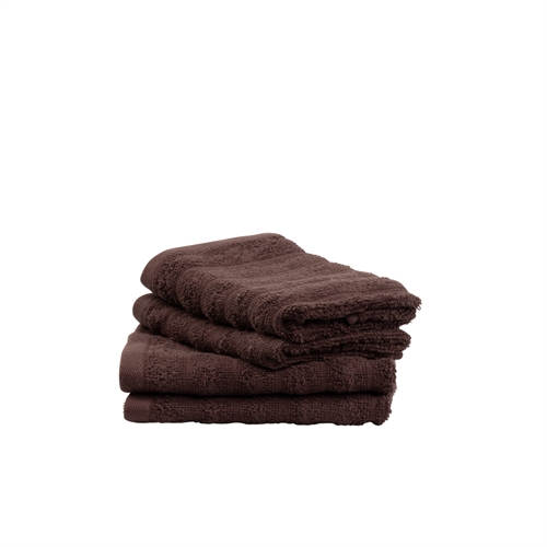 Guest Towels 2 pcs. in 100% combed cotton - Soft brown towels 30x50 cm from Borg Living