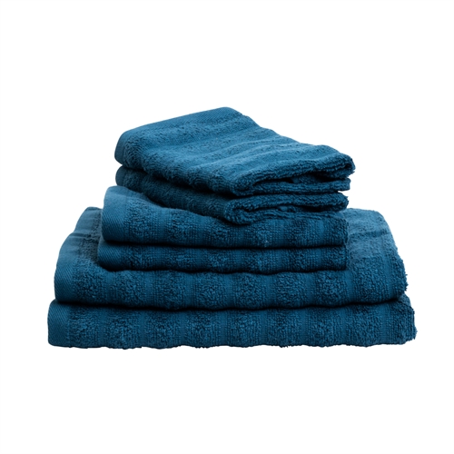 Towels 2 pcs. 100% combed cotton - Soft blue towels 50x100 cm from Borg Living