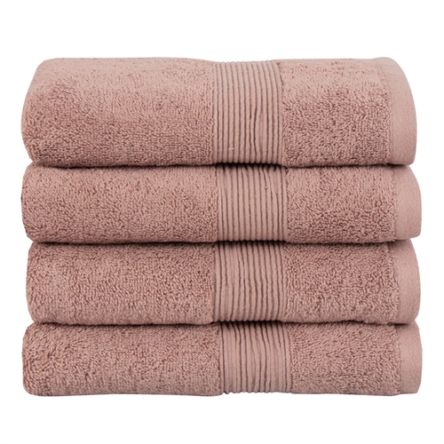 Organic towel - 50x100 cm - 100% GOTS-certified cotton - Dusty rose towel from Premium by borg