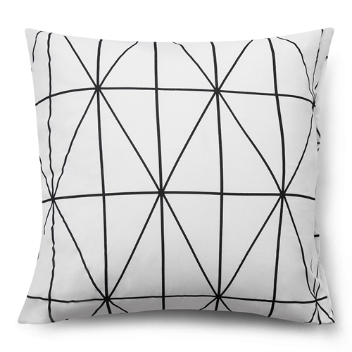 Pillowcase 100% cotton - 60x63 cm - White pillowcase with harlequin pattern - Nordstrand Home duvet cover