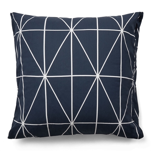 Pillowcase 100% cotton - 60x63 cm - Blue pillowcase with harlequin pattern - Nordstrand Home duvet cover