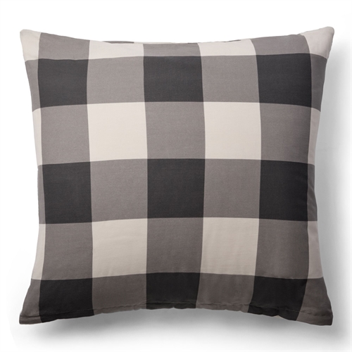 Pillowcase 100% cotton - 60x63 cm - Grey checkered pillowcase  - Nordstrand Home duvet cover