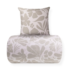 Bedding - 100% cotton - Grey floral design