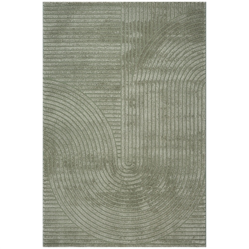Rug - 140x200 cm - Woven - Green with pattern - Elio - Nordstrand Home