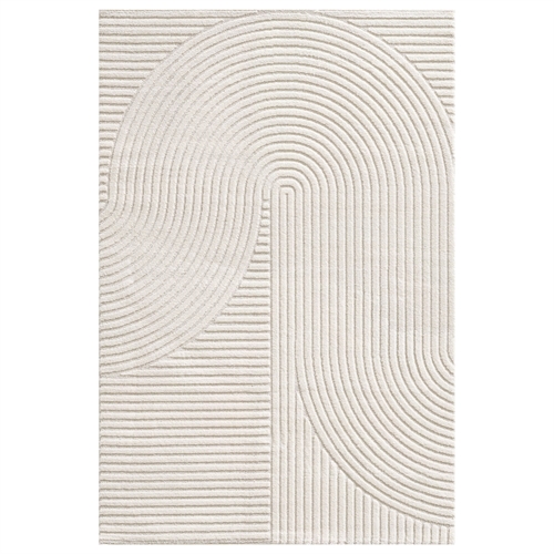 Rug - 140x200 cm - Light gray rug with non-slip backing - Loose rug from Nordstrand Home Maja