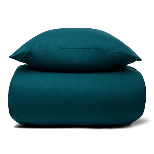 Stonewashed bedding 140x200 cm - 100% Enzyme-washed cotton - Firm blue - Nordstrand Home bedding set