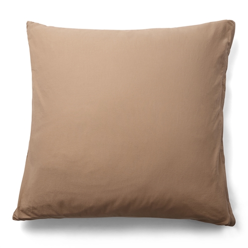 Pillowcase 60x63 cm - 100% Enzyme-Washed Cotton - Firm Brown - Nordstrand Home