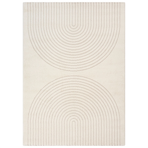 Rug - 80x150 cm - Woven - Cream-colored with pattern - Eclipse - Nordstrand Home