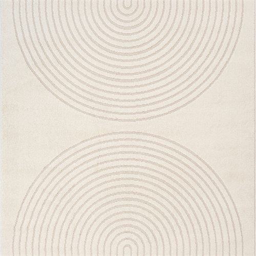 Rug - 140x200 cm - Woven - Cream-colored with pattern - Eclipse - Nordstrand Home