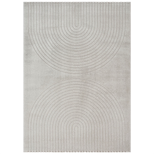 Rug - 140x200 cm - Woven - Grey with pattern - Eclipse - Nordstrand Home