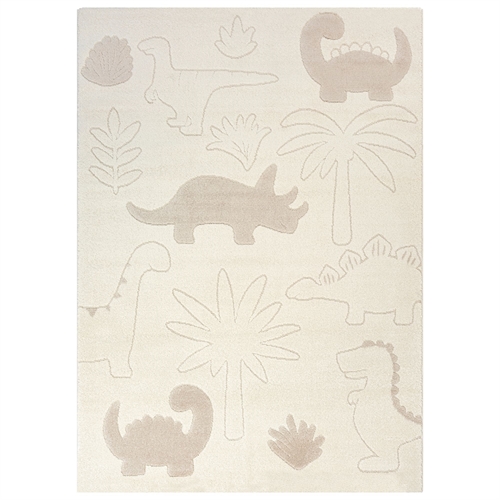 Kids\' Rug - 140x200 - Beige with Dinosaur - Eclipse - Nordstrand Home