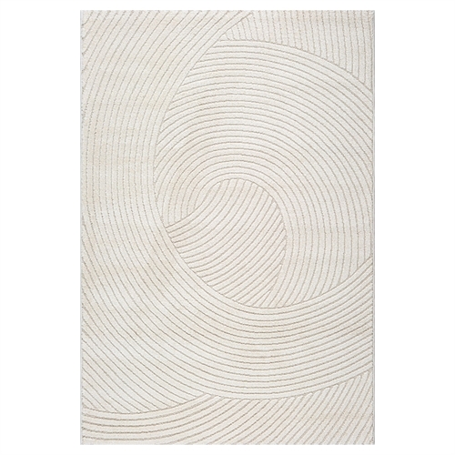 Rug - 140x200 cm - Woven - Cream-colored with pattern - Elio - Nordstrand Home
