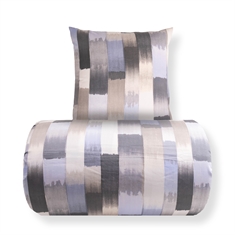 Bedding - 100% cotton satin - Blue stripes