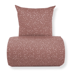 Bedding - 100% Cotton - Zodiac peach - Reversible with stars