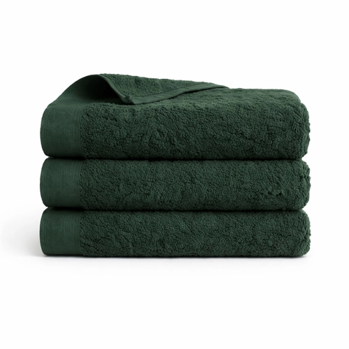 Cotton towel - 100% cotton - Guest towel 40x60 cm - Valmue - Dark green