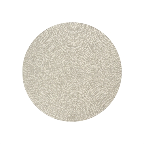 Round rug - Ø 120 cm - Woven - Cream - Kenzy - Nordstrand Home