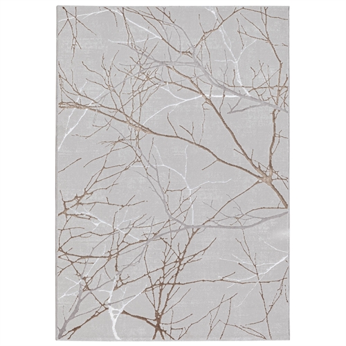 Rug - 140x200 - Gray - Gold/silver details - Creation - Nordstrand Home