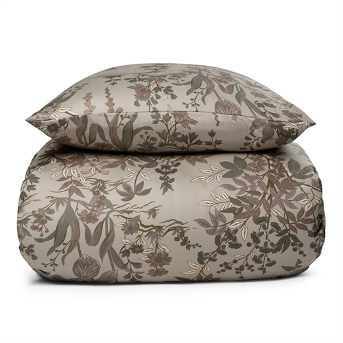 Floral bed linen 140x220 cm - 100% Soft cotton satin - Wildflower - By Night bed set