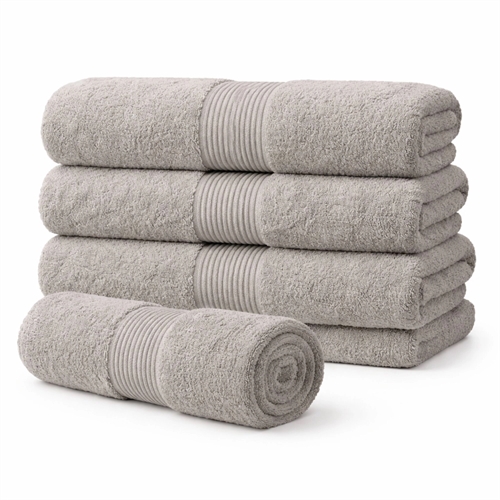 Organic towel - 100% GOTS-certified cotton - 50x100 - Gray