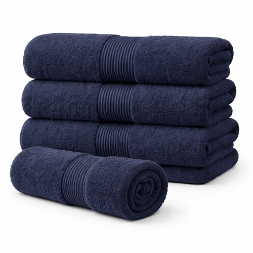 Organic towel - 100% GOTS-certified cotton - Guest towel 40x60 cm - Blue