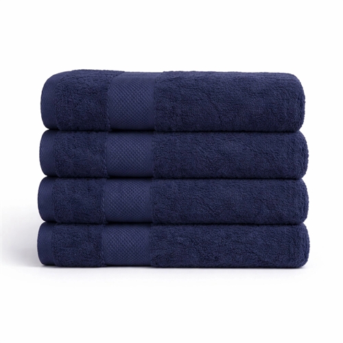 Egyptian cotton towel - 100% Egyptian cotton - Bath sheet 100x150 cm - Orchid - Dark blue