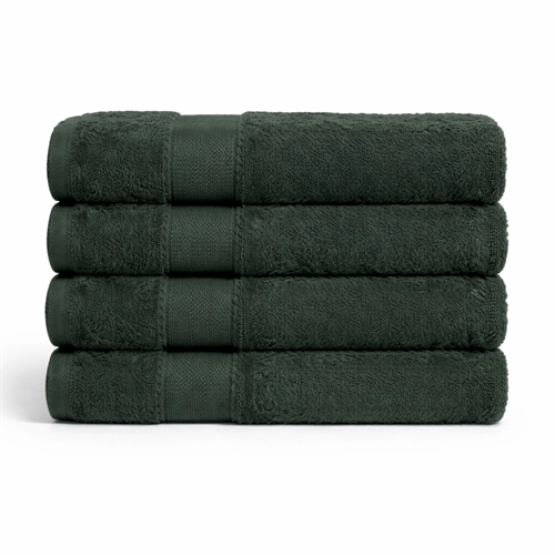 Egyptian cotton towel - 100% Egyptian cotton - 50x100 cm - Orchid - Dark green