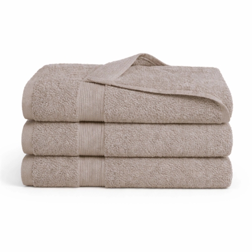 Bamboo towel - 50x100 cm - Bamboo/cotton - Sand