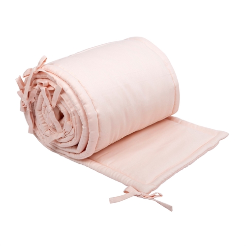 Bumper - Soft bumper 360x30 cm - Peony light pink - Bumper for crib - Müsli By Green Cotton