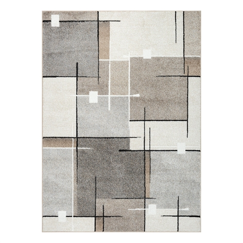 Rug - 140x200 cm - Beige with pattern - Thales - Nordstrand Home