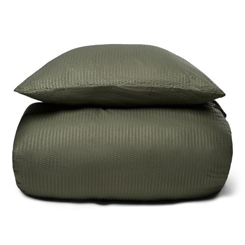 Seersucker bedding - Microfiber bed set - 140x200 cm - Green crepe bed linen from IN Style
