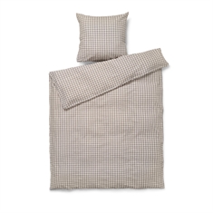 JUNA bedding - 100% organic cotton - Seersucker bedding grey/birch