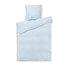 JUNA bedding 140x200 cm - 100% organic cotton - Seersucker bedding light blue