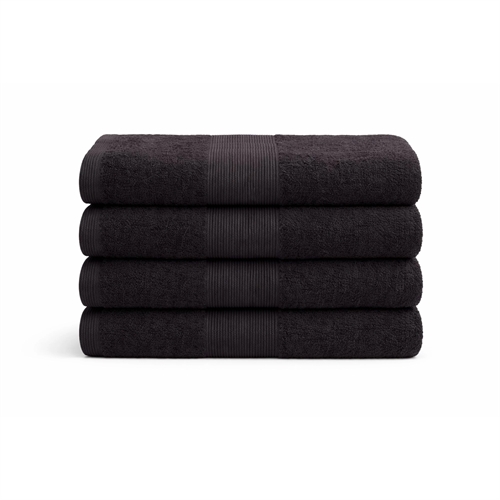 Bath towel - 70x140 cm - Black - 100% Cotton - Terry towel from By Borg