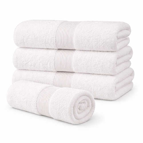 Organic towel - 100% GOTS-certified cotton - 50x100 cm - White