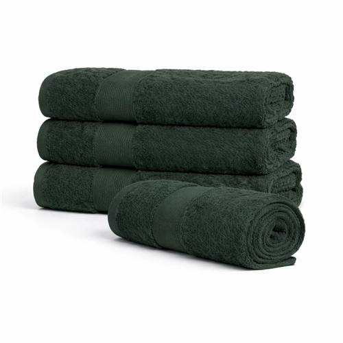 Egyptian cotton towel - 100% Egyptian cotton - Bath towel 70x140 cm - Orchid - Dark green