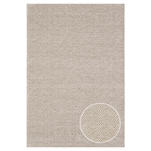 Floor rug - 80x150 cm - Woven runner - Brown - Helsinki - Nordstrand Home