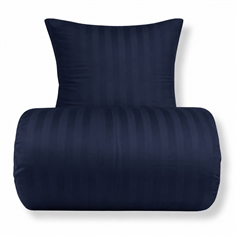 Bamboo bedding - 100% bamboo - Dark blue jacquard-woven stripes