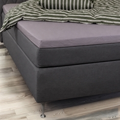 Topper fitted sheet - 100% soft cotton - Height 8 cm - Anthracite gray topper fitted sheet by Nordstrand Home