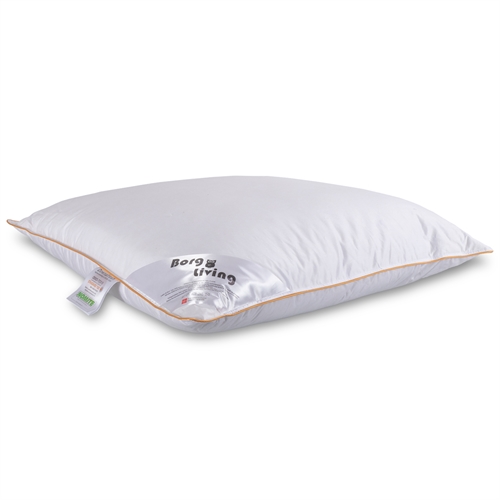 Goose down pillow - 60x63 cm - High pillow with goose down - 3 chamber pillow - Borg Living