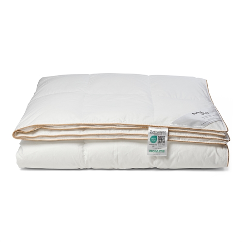 King size duvet 240x220 cm - 100% musk duck down duvet - NOMITE all-season duvet (allergy-friendly) - Extra fine cotton satin cover - Borg Living Year Duvet 2025