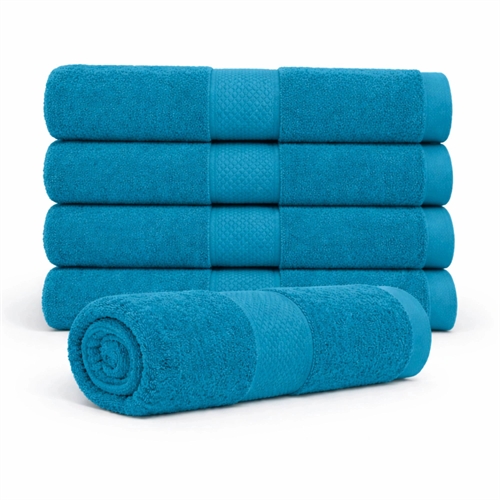 Cotton towel - 100% cotton - Bath towel 70x140 cm - Diamond - Petrol