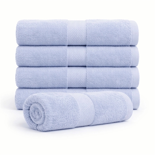 Cotton towel - 100% cotton - Bath towel 70x140 cm - Diamond - Light blue