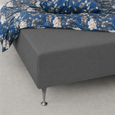Stretch fitted sheet - Dark grey terry sheet