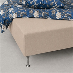Stretch fitted sheet - Beige terry sheet