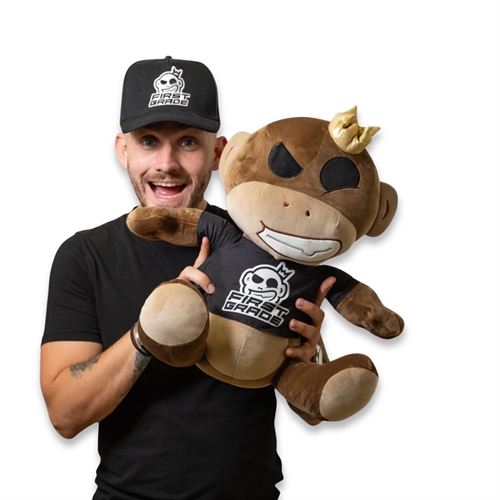 First Grade Monkey plush - Squish Heads - 40 cm