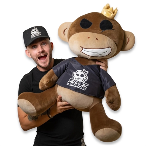 First Grade Monkey plush toy - Squish Heads - 60 cm