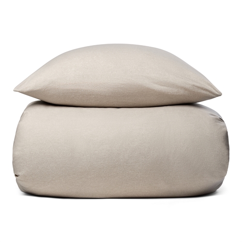 Flannel kingsize bedding 240x220 cm - Soft solid color bedding set - 100% cotton flannel - By Night bed linen