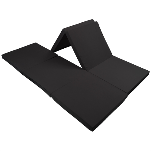 Folding Mattress - Double - Popular as Guest Mattress - 6 cm Comfort Foam - Nordstrand Home Black Foam Mattress